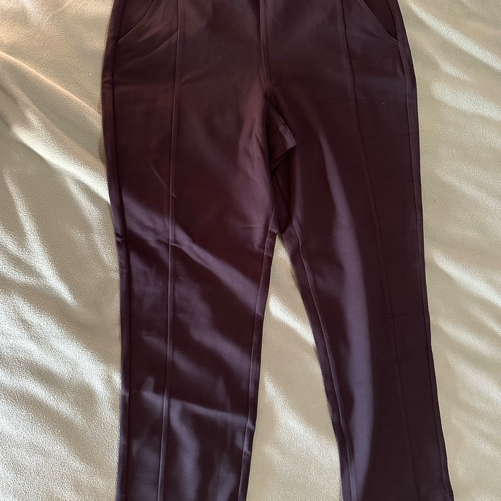 Belle by Kim Gravel Straight-Leg Ponte Pant - Size 12